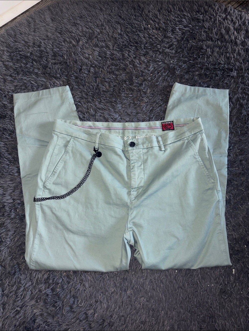 Men's Light Sage Mason's Osaka Japanese-Inspired Chinos